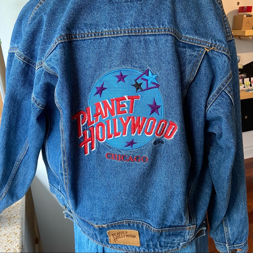 Vintage Planet Hollywood Chicago Denim Jacket